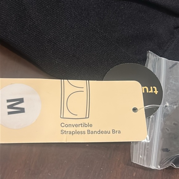 Truekind® by Shapermint Convertible Strapless Bandeau Bra Black Size M NWT - Picture 5 of 11